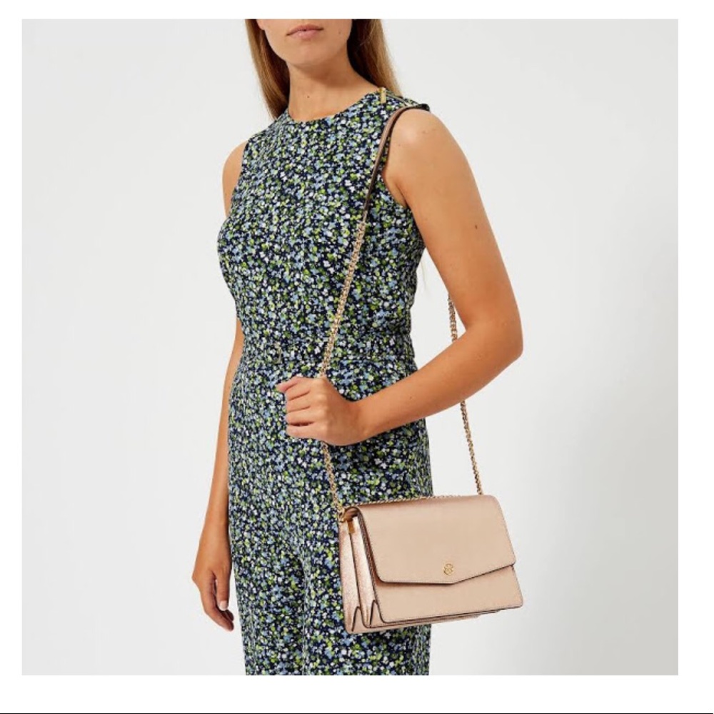 💕SOLD💕Tory Burch Rose Gold Metallic Robinson - Picture 2 of 8